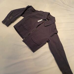 Madewell gray cropped jacket